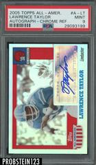 Lawrence Taylor [Chrome Refractor] #A-LT Football Cards 2005 Topps All American Autograph Prices