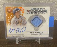 Matt Chapman [Orange] #ADR-MC Baseball Cards 2023 Topps Pristine Around the Diamond Autograph Relic Prices
