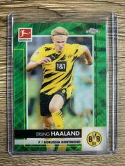 Erling Haaland [Green Wave Refractor] Soccer Cards 2020 Topps Chrome Bundesliga Prices