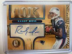 Randy Moss [Platinum] #10K-RMO Football Cards 2022 Panini Gold Standard 10K Autographs Prices