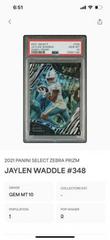Jaylen Waddle [Zebra] #348 Football Cards 2021 Panini Select Prices