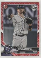 Brendan Rodgers [Green Festive] #TH-BR Baseball Cards 2018 Topps Holiday Bowman Prices