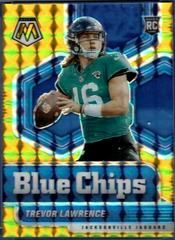 Trevor Lawrence [Gold Mosaic] Football Cards 2021 Panini Mosaic Blue Chips Prices