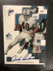 Dick Anderson [Autograph] #AN Football Cards 1999 SP Signature Prices