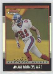 Amani Toomer [Gold Refractor] #97 Football Cards 2001 Bowman Chrome Prices