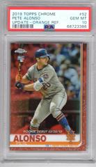 Pete Alonso [Orange Refractor] #86 Baseball Cards 2019 Topps Chrome Update Prices