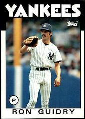 Ron Guidry #28 Baseball Cards 1986 Topps Super Prices