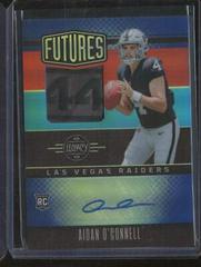 Aidan O'Connell [Sapphire] #FAPS-34 Football Cards 2023 Panini Legacy Futures Patch Autographs Prices