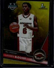 Layden Blocker [Yellow] #7 Basketball Cards 2023 Bowman Chrome University Prices