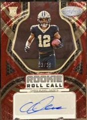Chris Olave [Red Etch] #RCS-CO Football Cards 2022 Panini Certified Rookie Roll Call Signatures Prices