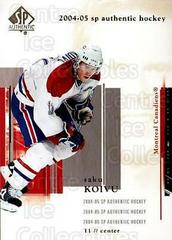 Saku Koivu Hockey Cards 2004 SP Authentic Prices