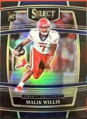 Malik Willis [Black Gold Squares] #2 Football Cards 2022 Panini Select Draft Picks Prices