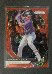 Yonathan Daza [Red Prizm] #13 Baseball Cards 2020 Panini Prizm Prices