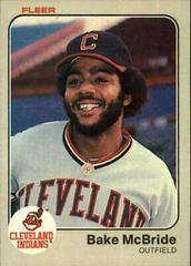 Bake McBride #414 Baseball Cards 1983 Fleer Prices