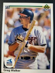 Greg Walker #350 Baseball Cards 1990 Upper Deck Prices