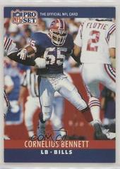 Cornelius Bennett #39 Football Cards 1990 Pro Set FACT Cincinnati Prices