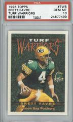 Brett Favre #TW5 Football Cards 1996 Topps Turf Warriors Prices