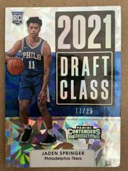 Jaden Springer [Cracked Ice] Basketball Cards 2021 Panini Contenders Draft Class Prices