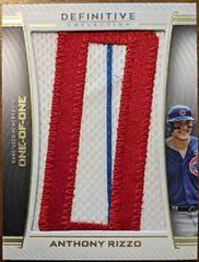 Anthony Rizzo #DNC-AR Baseball Cards 2023 Topps Definitive Nameplate Collection Prices