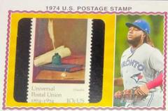 Vladimir Guerrero Jr. #74PS-VG Baseball Cards 2023 Topps Heritage 1974 US Postage Stamp Relics Prices
