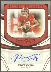 Bryce Young [Ruby] #SM-BYO Football Cards 2022 Panini Immaculate Collegiate Signature Moves Prices