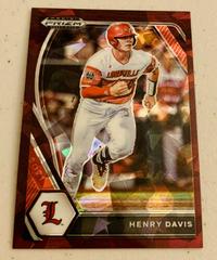 Henry Davis [Burgundy Cracked Ice Prizm] #1 Baseball Cards 2021 Panini Prizm Draft Picks Prices