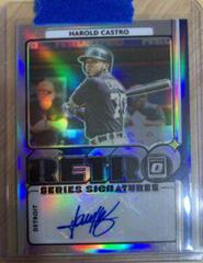 Harold Castro [Holo] #RET-HC Baseball Cards 2021 Panini Donruss Optic Retro Signature Series Prices