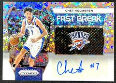 Chet Holmgren #56 Basketball Cards 2023 Panini Prizm Fast Break Autograph Prices