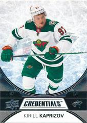 Kirill Kaprizov #12 Hockey Cards 2021 Upper Deck Credentials Prices