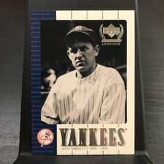Lefty Gomez #49 Baseball Cards 2000 Upper Deck Yankees Legends Prices
