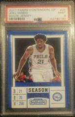 Joel Embiid [White Jersey] #25 Basketball Cards 2017 Panini Contenders Draft Picks Prices