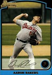Aaron Rakers #284 Baseball Cards 2003 Bowman Prices
