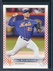 Max Scherzer [Independence Day] #US1 Baseball Cards 2022 Topps Update Prices