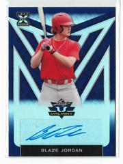 Blaze Jordan [Blue] #BA-BJ1 Baseball Cards 2020 Leaf Valiant Autographs Prices