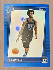 AJ Griffin [Blue] Basketball Cards 2022 Panini Chronicles Draft Picks Prices
