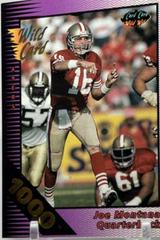 Joe Montana [1000 Stripe Gold] #1 Football Cards 1992 Wild Card Field Force Prices