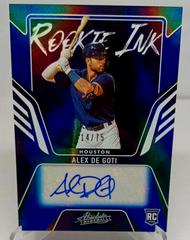 Alex De Goti #RKI-AD Baseball Cards 2022 Panini Absolute Rookie Ink Autographs Prices