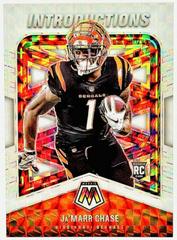Ja'Marr Chase [White] Football Cards 2021 Panini Mosaic Introductions Prices