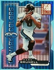 Mark Brunell [Blue Die Cut] #13 Football Cards 1999 Panini Donruss Elite Primary Colors Prices