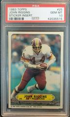 John Riggins Football Cards 1983 Topps Stickers Insert Prices