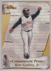 Ken Griffey Jr Baseball Cards 2000 Fleer Showcase Consummate Prose Prices