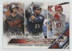 Chris Davis, Mike Trout, Nelson Cruz #26 Baseball Cards 2016 Topps Limited Edition Prices