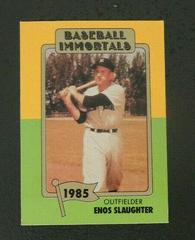 Enos Slaughter Baseball Cards 1980 Baseball Immortals Prices