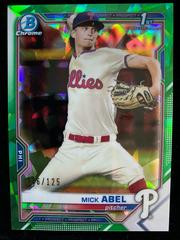Mick Abel [Green] #BCP-219 Baseball Cards 2021 Bowman Chrome Sapphire Prospects Prices