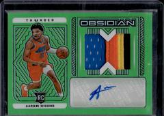 Aaron Wiggins [Jersey Autograph Green Flood] #217 Basketball Cards 2021 Panini Obsidian Prices