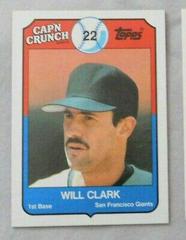 Will Clark Baseball Cards 1989 Cap'N Crunch Prices
