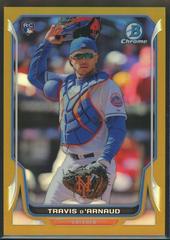 Travis D'Arnaud [Gold Refractor] #9 Baseball Cards 2014 Bowman Chrome Prices