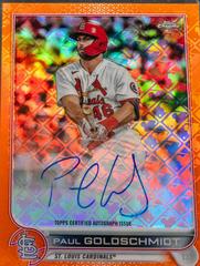 Paul Goldschmidt [Orange] #CA-PG Baseball Cards 2022 Topps Chrome Logofractor Autographs Prices