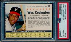 Wes Covington [Perforated] #108 Baseball Cards 1961 Post Cereal Prices