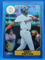 Tony Gwynn [Blue] #T87C-36 Baseball Cards 2022 Topps Silver Pack 1987 Chrome Prices